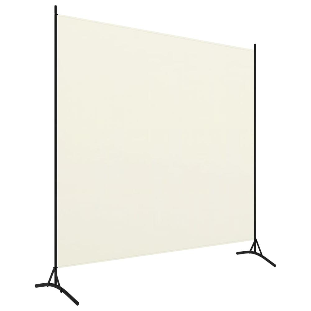 vidaXL 1-Panel Room Divider Cream White 68.9"x70.9". Picture 2