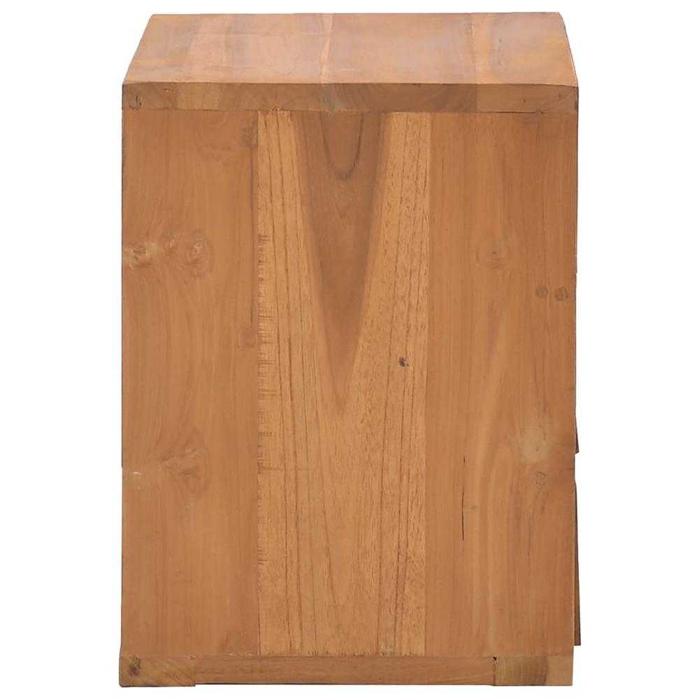 vidaXL Bedside Cabinet 15.7"x11.8"x15.7" Solid Teak Wood, 326121. Picture 4