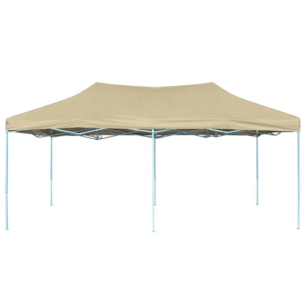 vidaXL Foldable Tent Pop-Up 9.8'x19.7' Cream White, 42507. Picture 2
