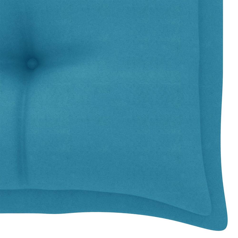vidaXL Garden Bench Cushion Light Blue 39.4"x19.7"x 2.8" Fabric. Picture 4