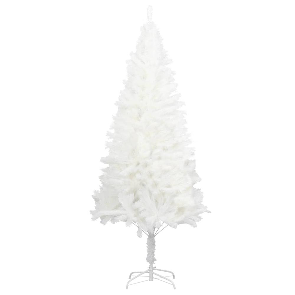 vidaXL Artificial Christmas Tree with LEDs White 59.1". Picture 3