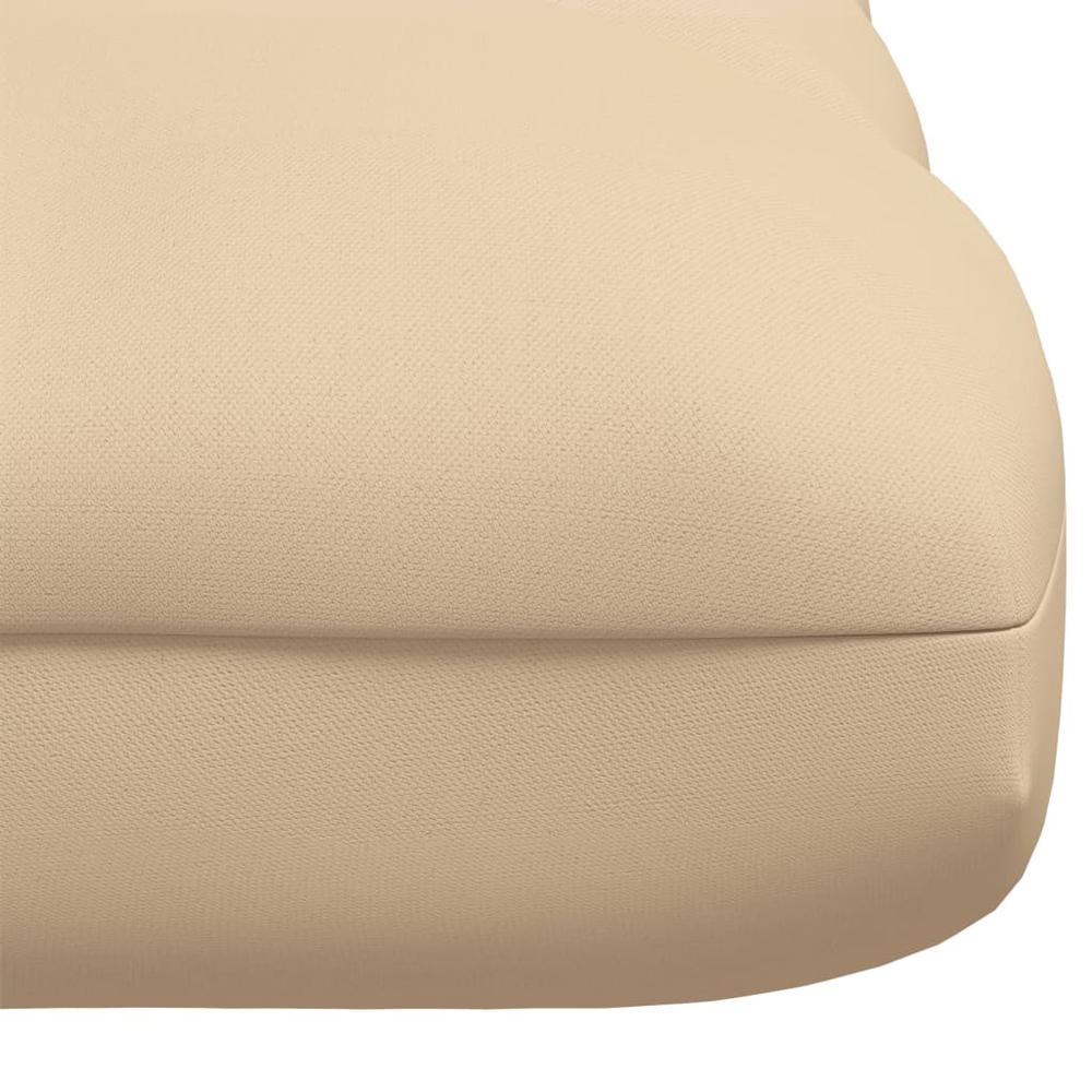 vidaXL Pallet Sofa Cushion Beige 47.2"x31.5"x3.9". Picture 4