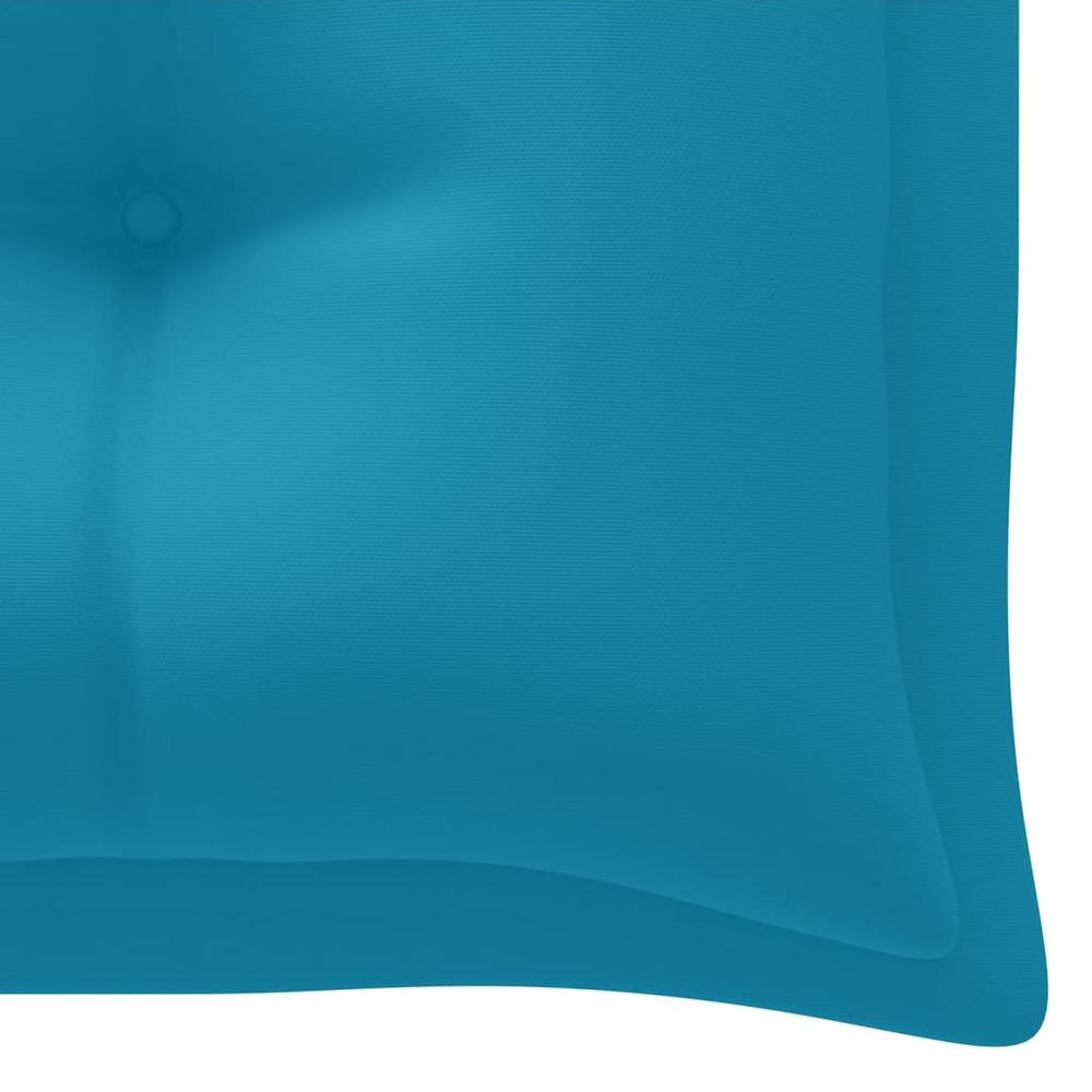 vidaXL Garden Bench Cushion Light Blue 78.7"x19.7"x 2.8" Fabric. Picture 4