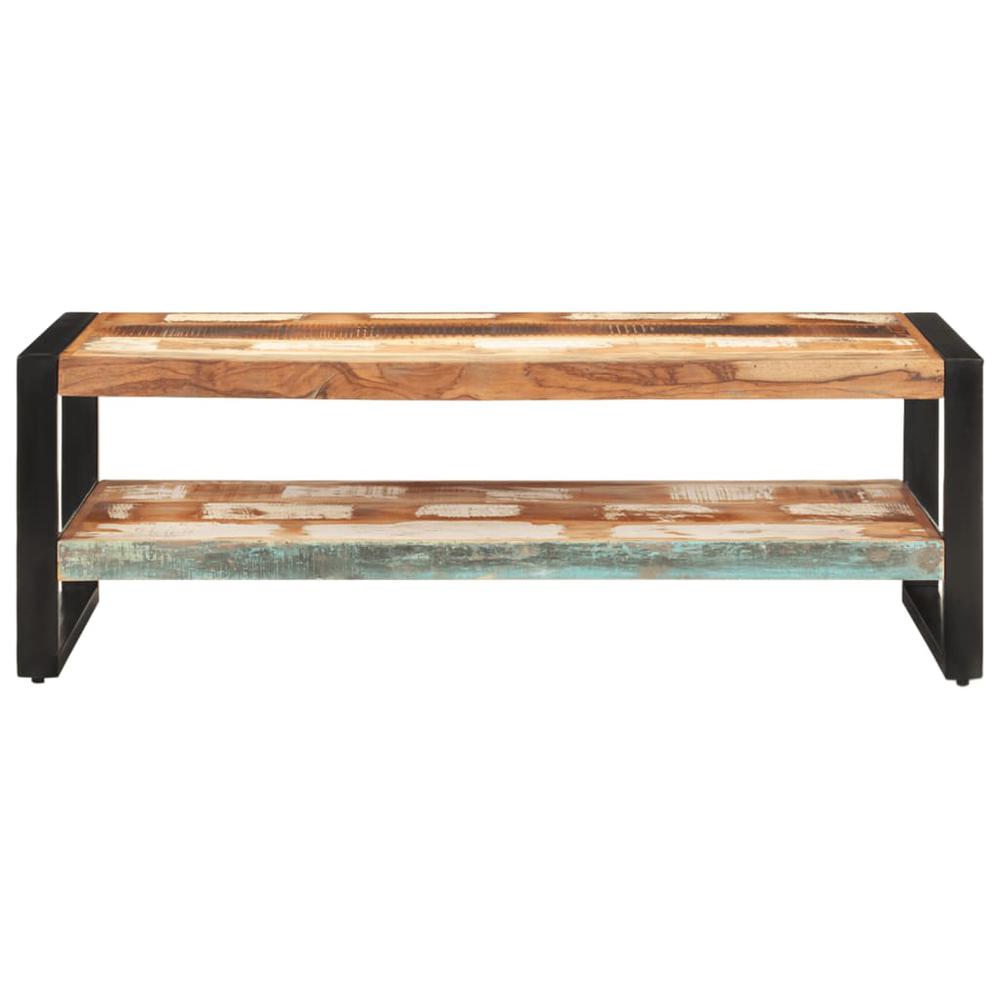 vidaXL Coffee Table 47.2"x23.6"x15.7" Solid Reclaimed Wood. Picture 2