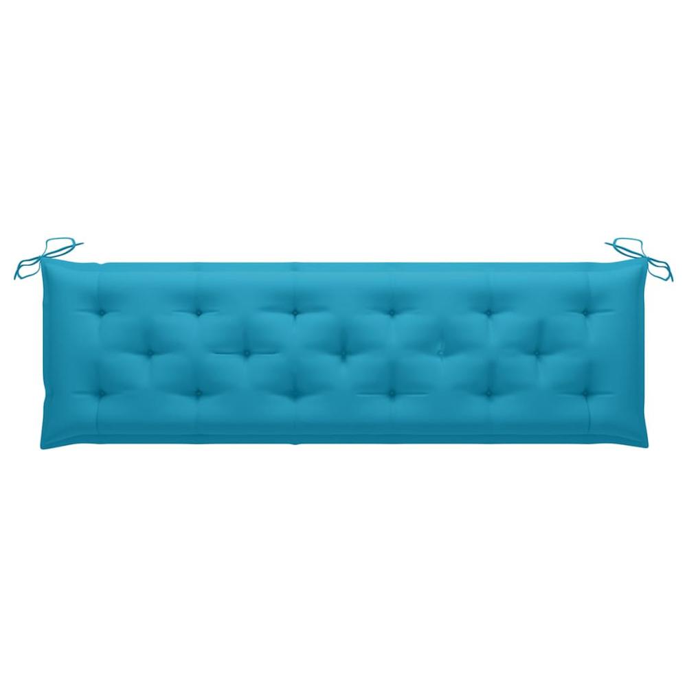 vidaXL Garden Bench Cushion Light Blue 70.9"x19.7"x2.8" Fabric. Picture 3
