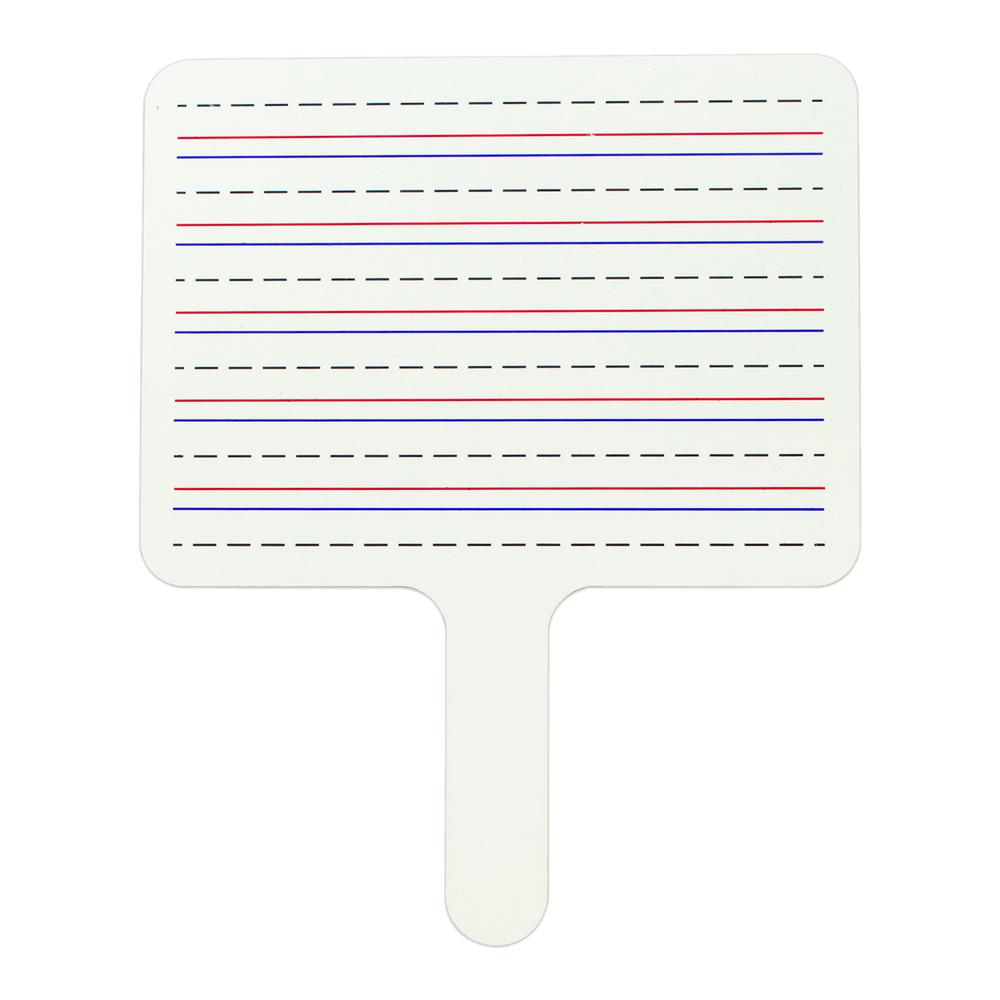 Two-Sided Dry Erase Answer Paddle, Lined on One Side, 1/EA, +12EA/BX, 4BX/CT. The main picture.
