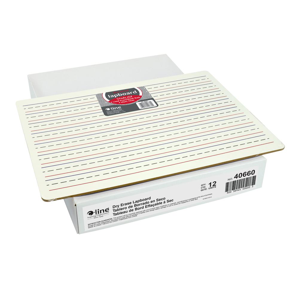 Two-Sided Dry Erase Lapboard, Lined on One Side, 1/EA, +12EA/BX, 4BX/CT. Picture 2