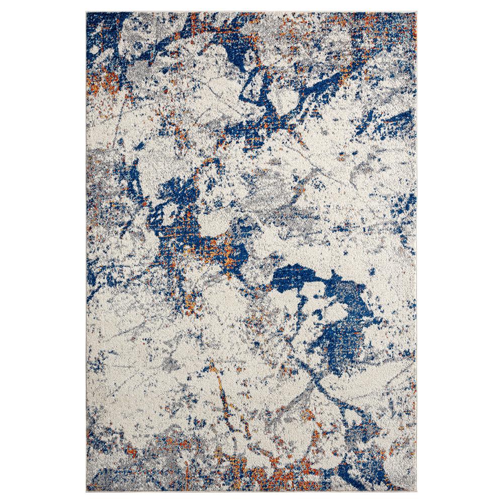 Abani Casa CAS170A Abstract Grey Washed Out Area Rug - 6 x 9. The main picture.