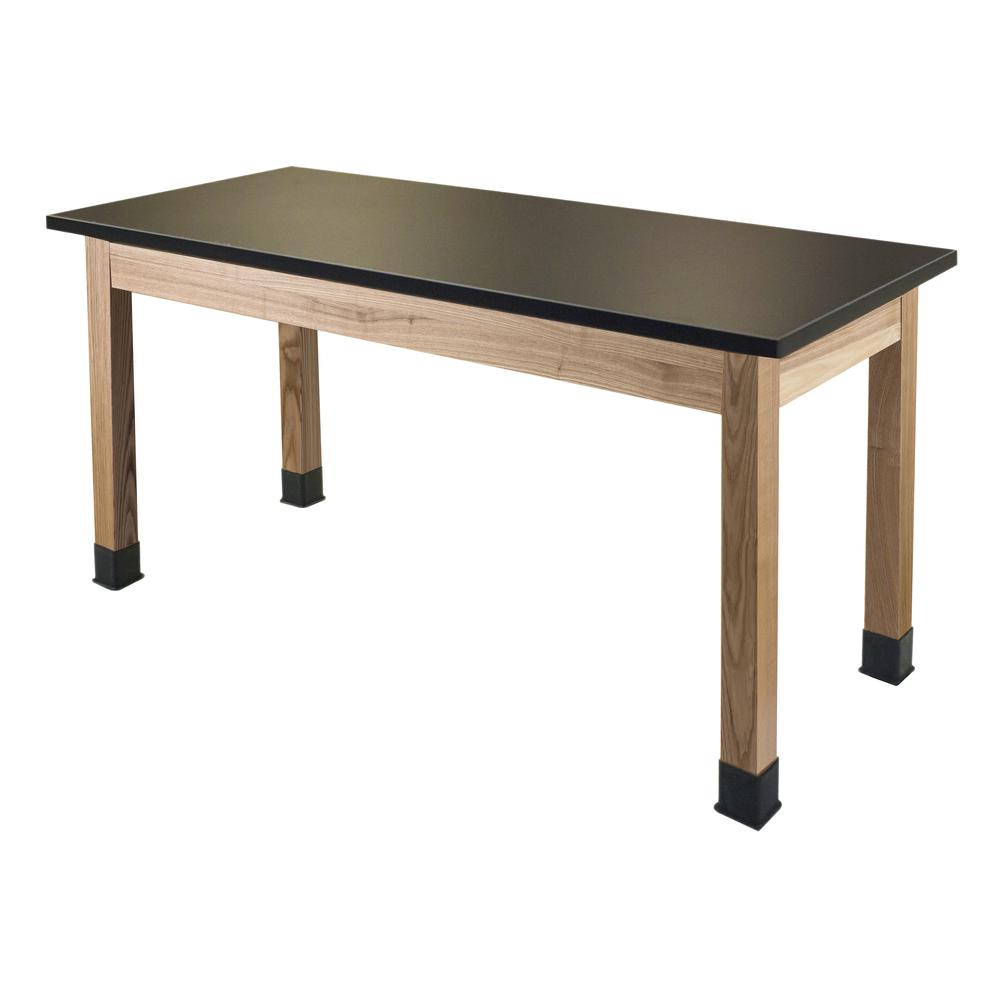 NPS® Wood Science Lab Table, 30 x 60 x 36, Chemical Resistant Top. Picture 1