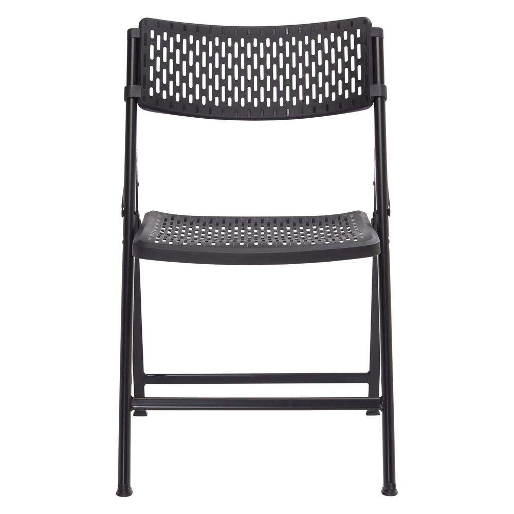NPS® AirFlex Series Premium Polypropylene Folding Chair, Black (Pack of 4). Picture 2