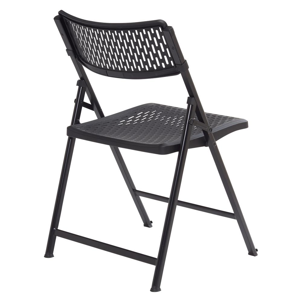NPS® AirFlex Series Premium Polypropylene Folding Chair, Black (Pack of 4). Picture 4