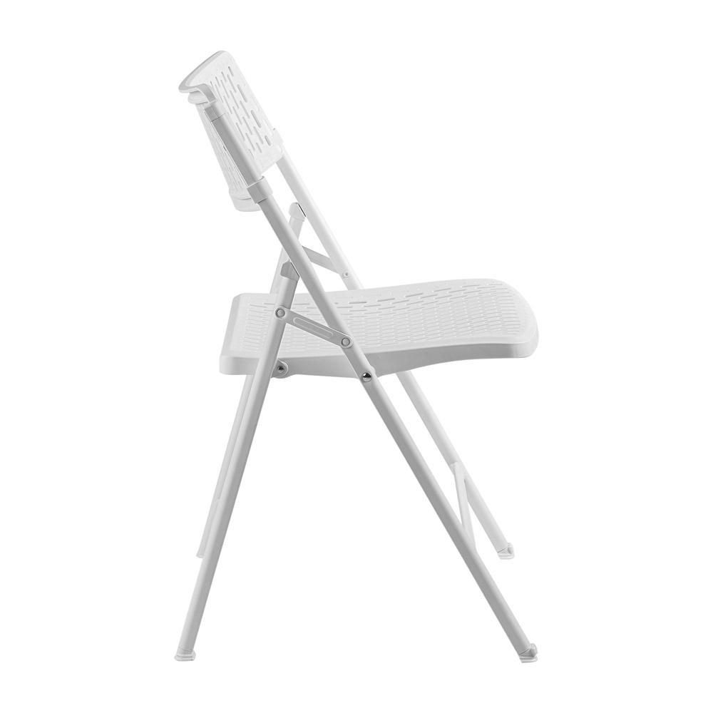 NPS® AirFlex Series Premium Polypropylene Folding Chair, White (Pack of 4). Picture 4