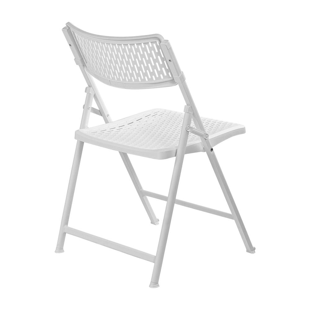 NPS® AirFlex Series Premium Polypropylene Folding Chair, White (Pack of 4). Picture 5
