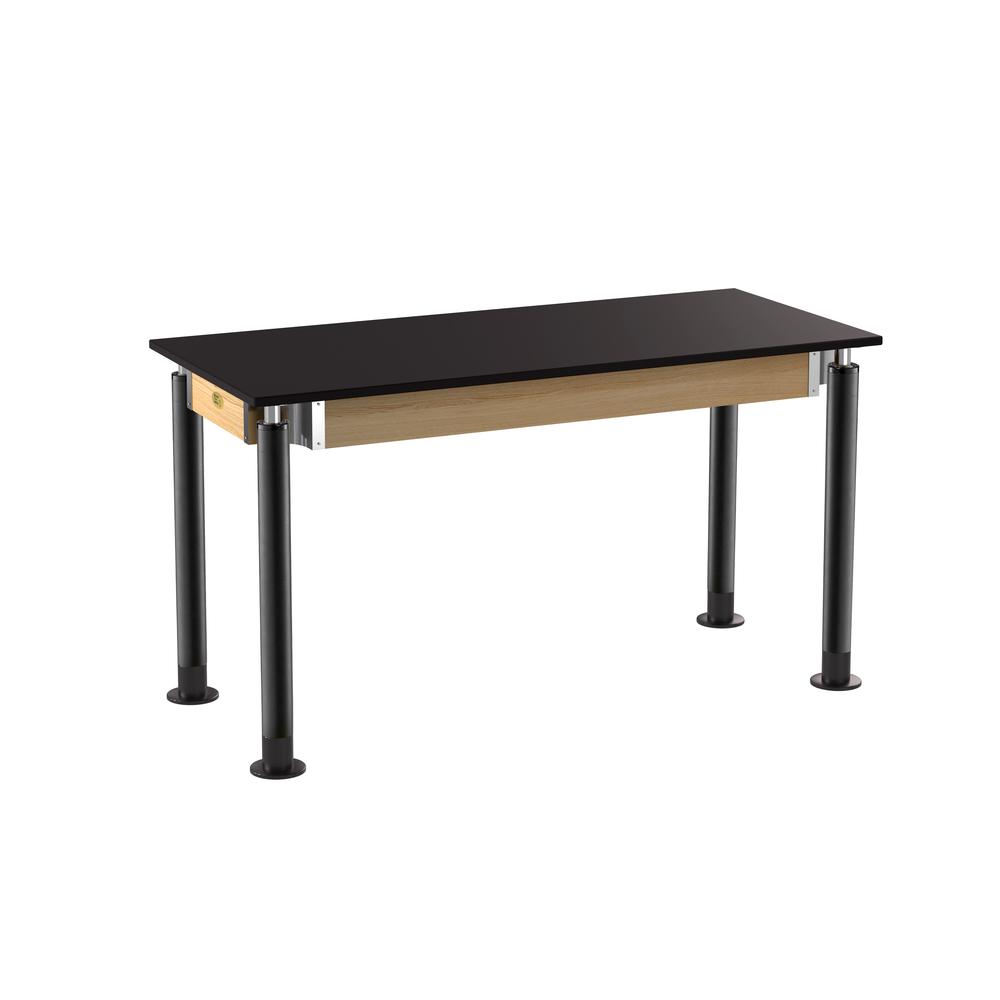 NPS® Signature Science Lab Table, Black, 24 x 54, Phenolic Top,. Picture 1