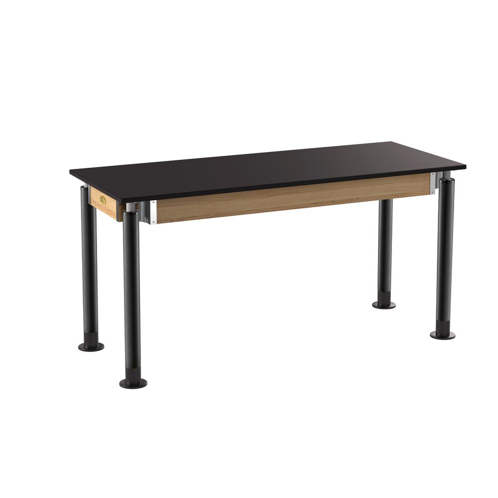 NPS® Signature Science Lab Table, Black, 24 x 60, Phenolic Top,. Picture 1