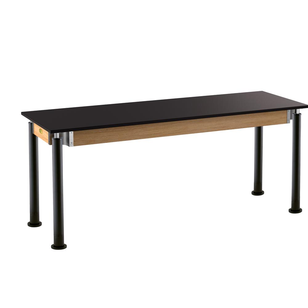 NPS® Signature Science Lab Table, Black, 24 x 72, Phenolic Top,. Picture 1