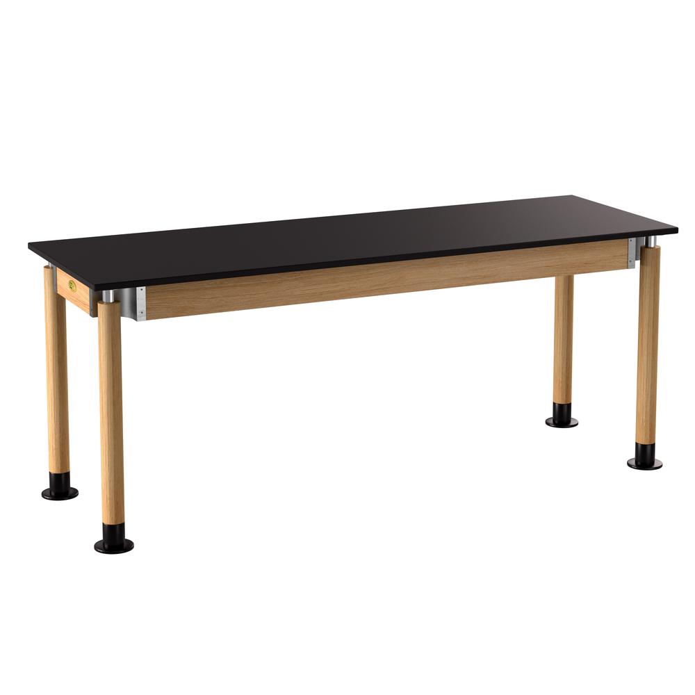 NPS® Signature Science Lab Table, Oak, 24 x 72, Phenolic Top,. Picture 1