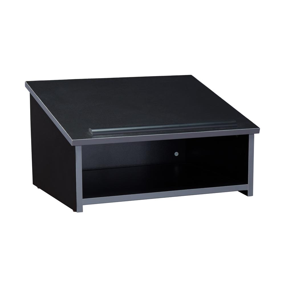 Oklahoma Sound® Tabletop Lectern, Black. Picture 1