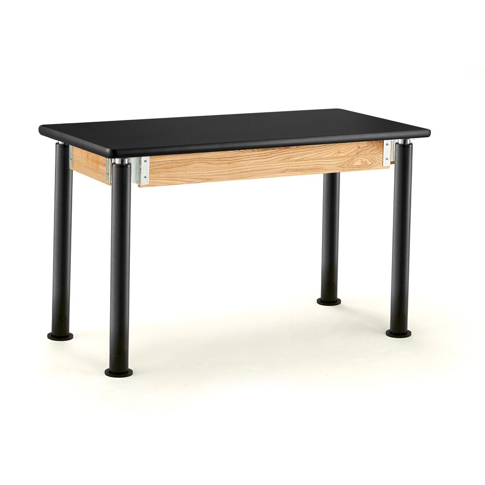 NPS® Signature Science Lab Table, Black, 24 x 72, HPL Top,. Picture 1