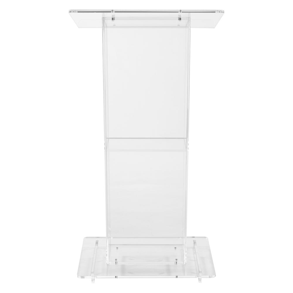 Oklahoma Sound® Clear Acrylic Lectern with Shelf. Picture 3