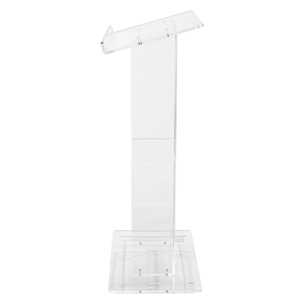Oklahoma Sound® Clear Acrylic Lectern with Shelf. Picture 5