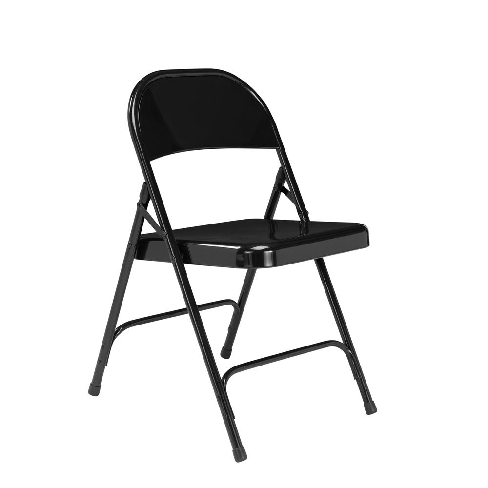 NPS® 50 Series All-Steel Folding Chair, Black (Pack of 4). Picture 1