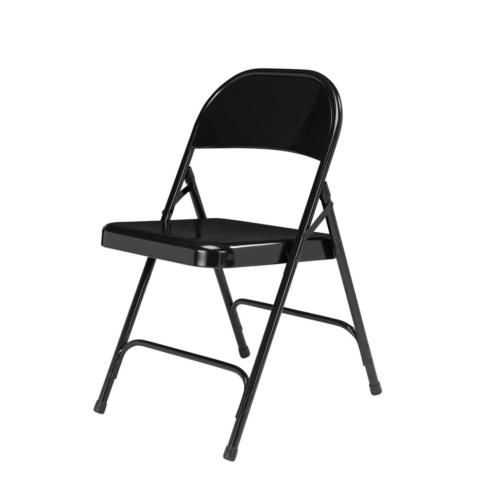 NPS® 50 Series All-Steel Folding Chair, Black (Pack of 4). Picture 2
