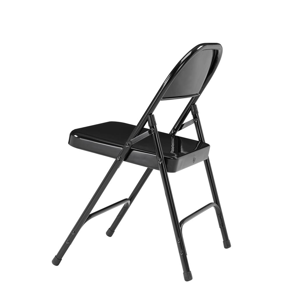 NPS® 50 Series All-Steel Folding Chair, Black (Pack of 4). Picture 4