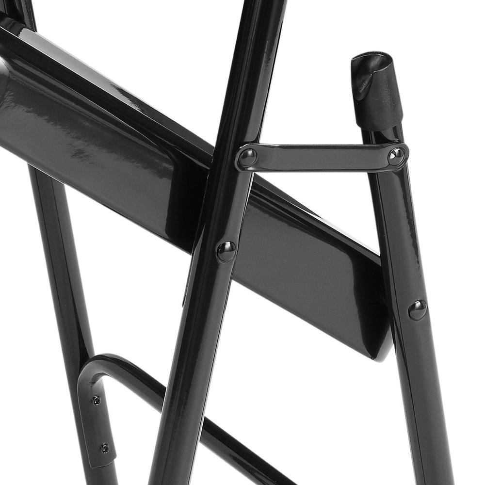 NPS® 50 Series All-Steel Folding Chair, Black (Pack of 4). Picture 5