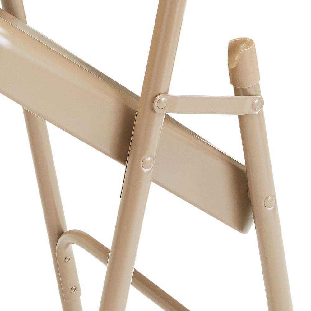 NPS® 50 Series All-Steel Folding Chair, Beige (Pack of 4). Picture 5