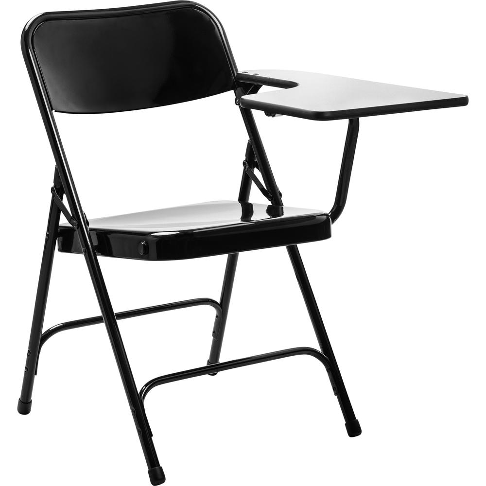 NPS® 5200 Series Tablet Arm Folding Chair, Left Arm, Black (Pack of 2). Picture 2