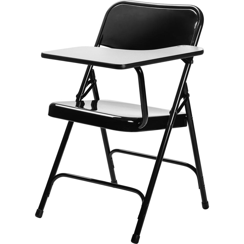 NPS® 5200 Series Tablet Arm Folding Chair, Left Arm, Black (Pack of 2). Picture 3