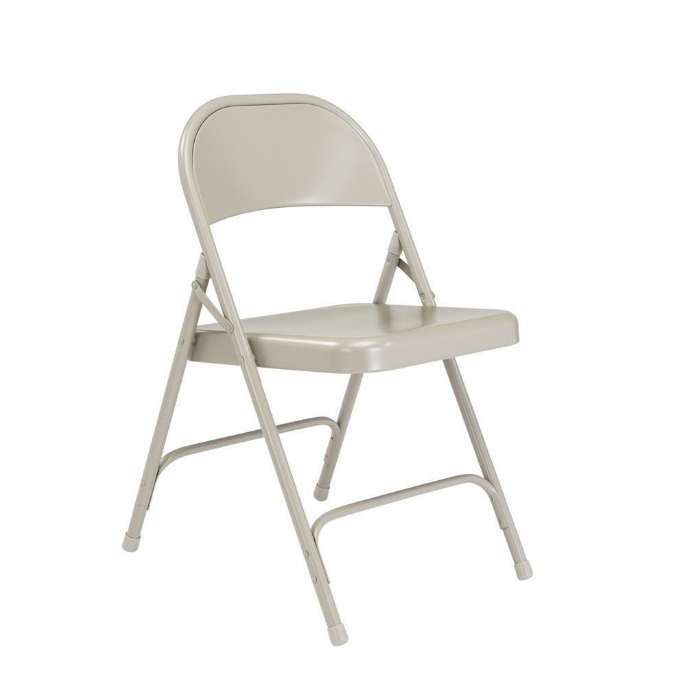 NPS® 50 Series All-Steel Folding Chair, Grey (Pack of 4). Picture 1