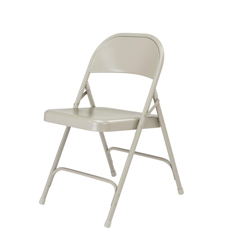NPS® 50 Series All-Steel Folding Chair, Grey (Pack of 4). Picture 2