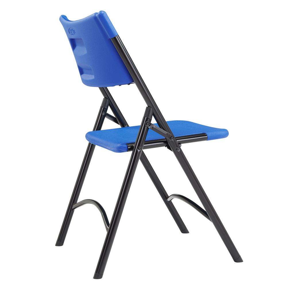 NPS® 600 Series Heavy Duty Plastic Folding Chair, Blue (Pack of 4). Picture 3