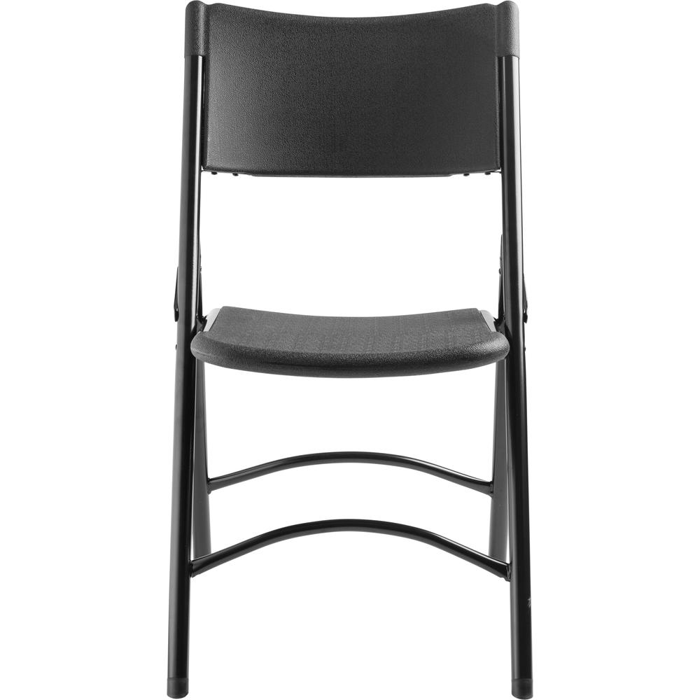 NPS® 600 Series Heavy Duty Plastic Folding Chair, Black (Pack of 4). Picture 2