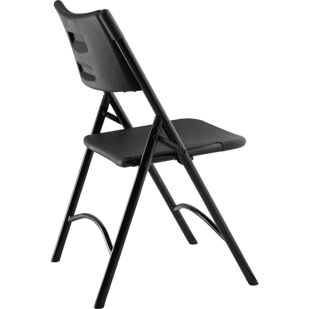 NPS® 600 Series Heavy Duty Plastic Folding Chair, Black (Pack of 4). Picture 4