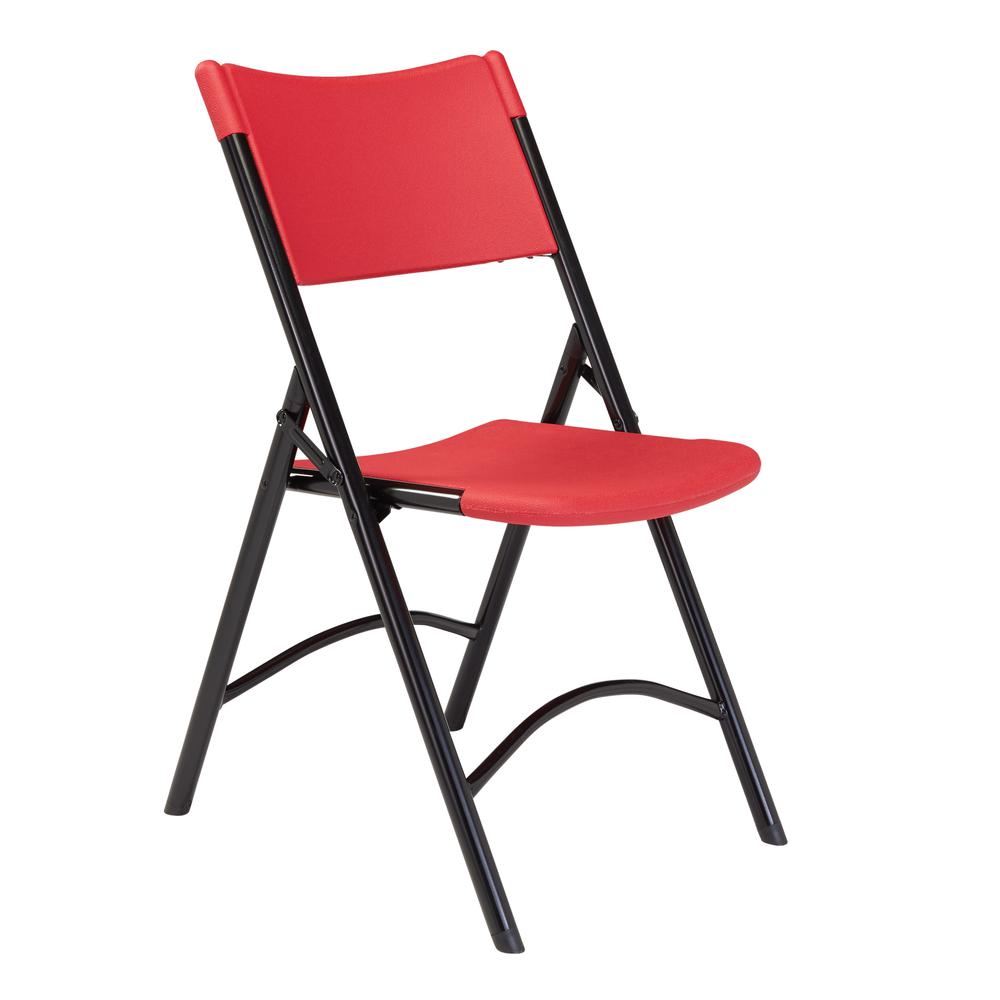 NPS® 600 Series Premium Resin-Plastic Folding Chair, Red (Pack of 4). Picture 1