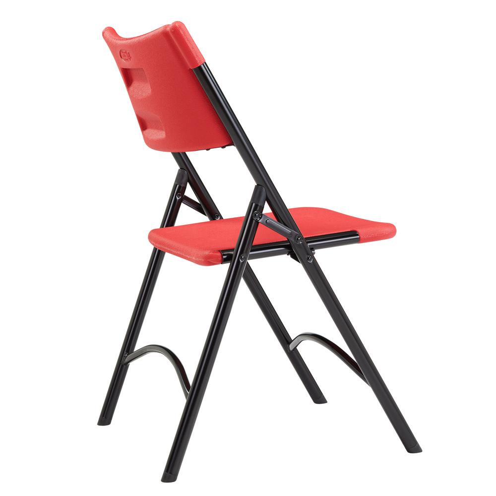 NPS® 600 Series Premium Resin-Plastic Folding Chair, Red (Pack of 4). Picture 3