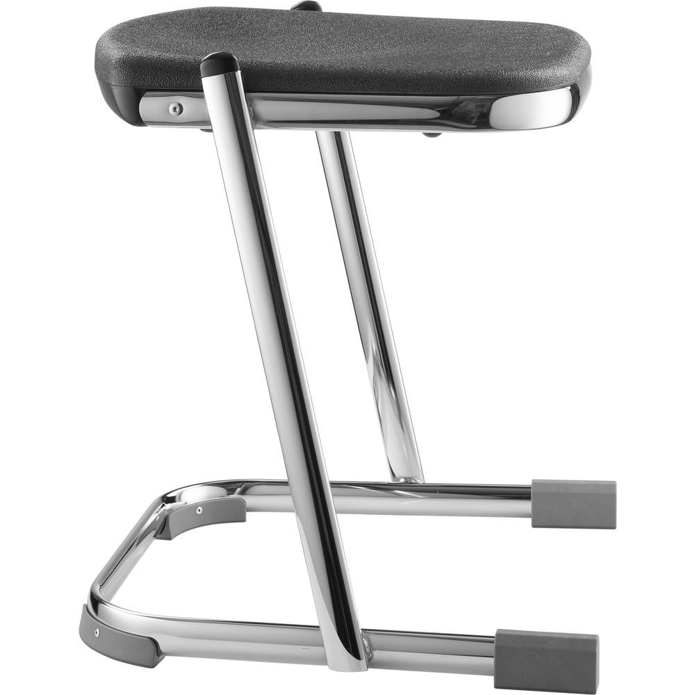 NPS® 18" Elephant Z-Stool, Black Seat  and Chrome Frame. Picture 2