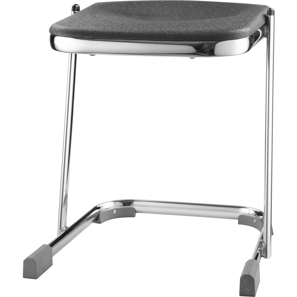 NPS® 18" Elephant Z-Stool, Black Seat  and Chrome Frame. Picture 4