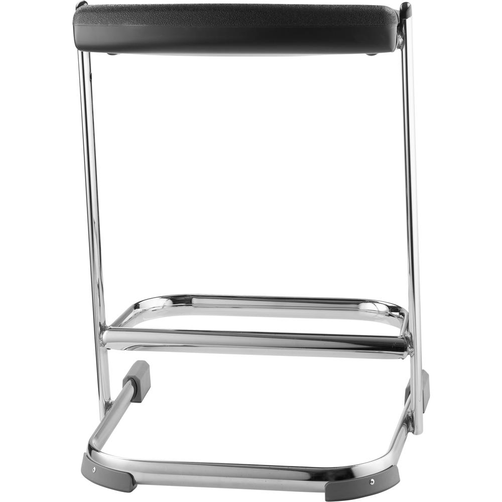 NPS® 22" Elephant Z-Stool, Black Seat and Chrome Frame. Picture 3