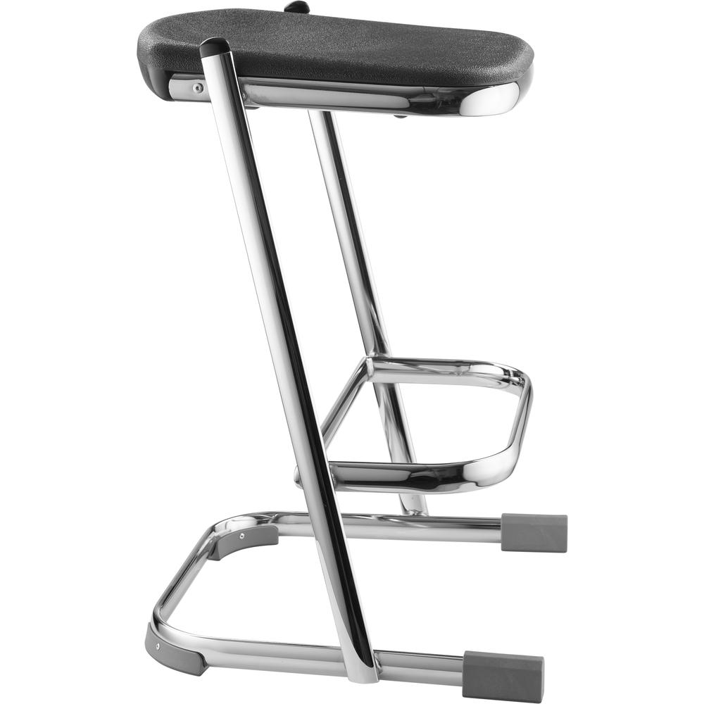 NPS® 24" Elephant Z-Stool, Black Seat and Chrome Frame. Picture 2