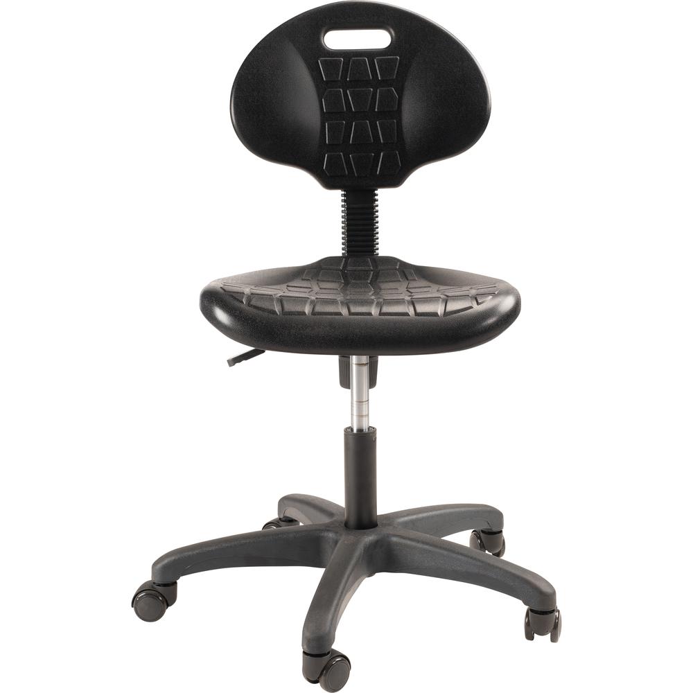 NPS® Polyurethane Task Chair, 16"-21" Height, Black. Picture 2