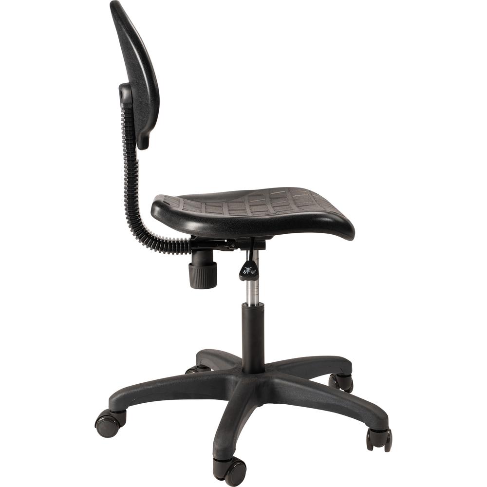 NPS® Polyurethane Task Chair, 16"-21" Height, Black. Picture 3