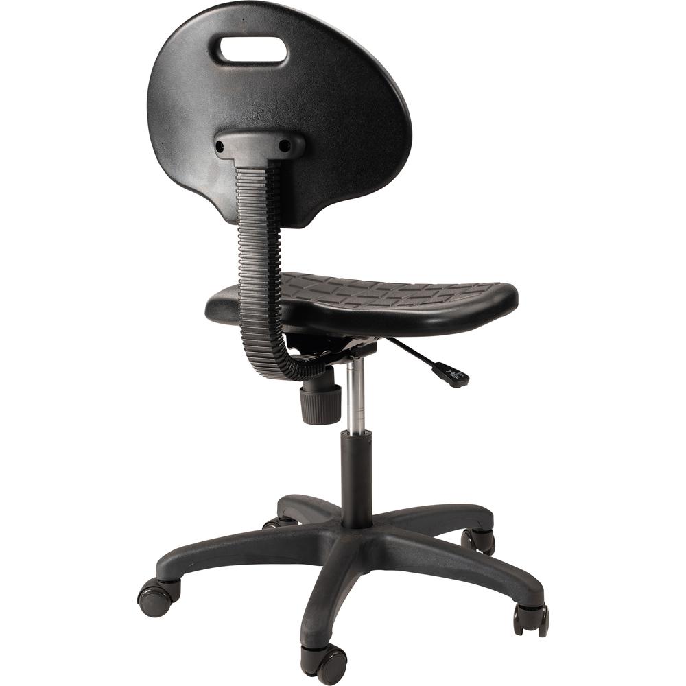 NPS® Polyurethane Task Chair, 16"-21" Height, Black. Picture 4