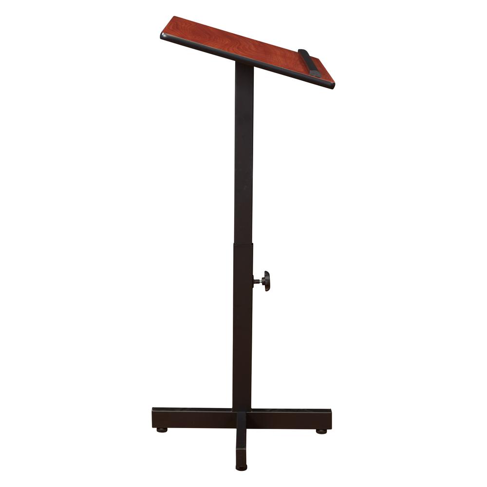 Oklahoma Sound® Portable Presentation Lectern Stand, Cherry. Picture 3
