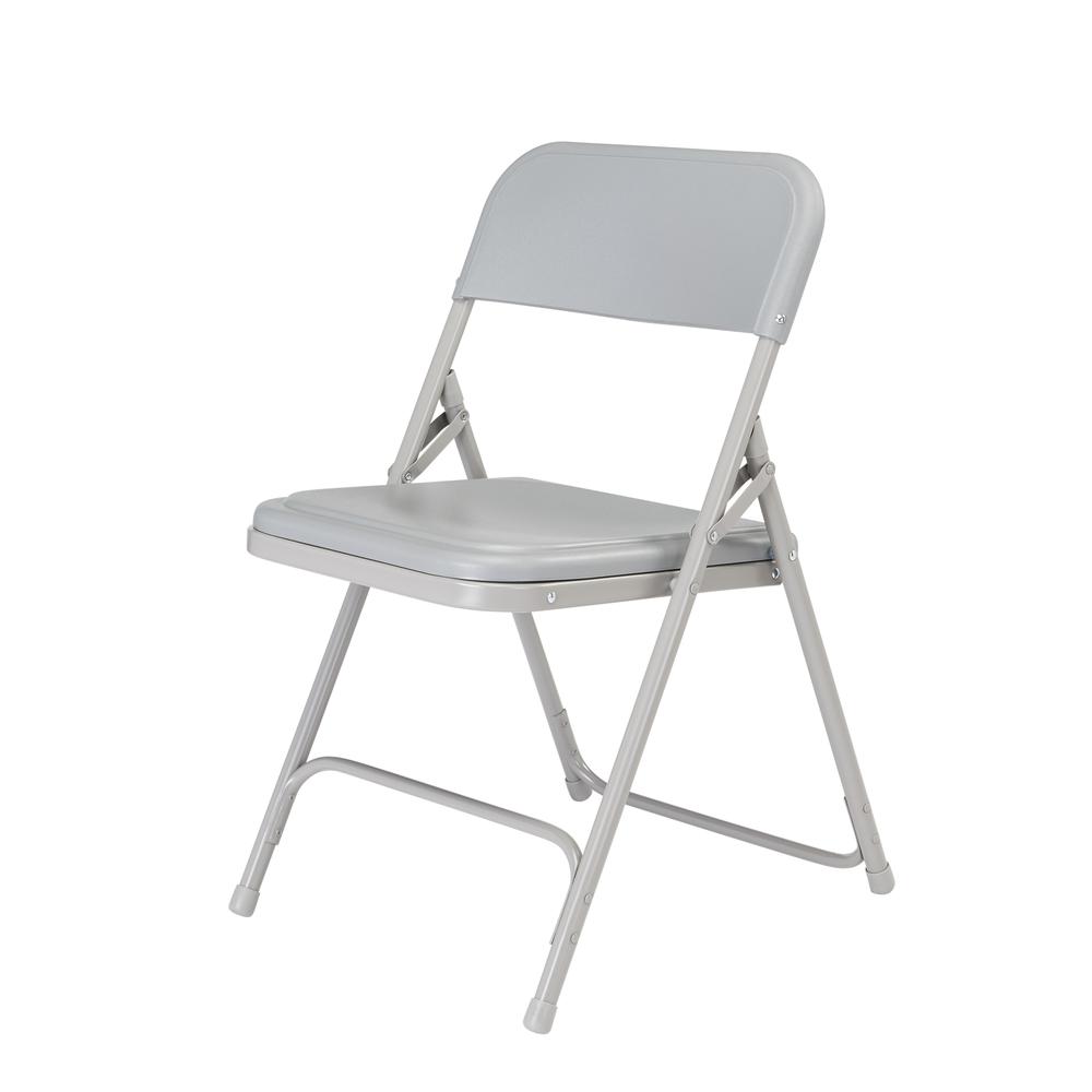 NPS® 800 Series Premium Lightweight Plastic Folding Chair, Grey (Pack of 4). Picture 2