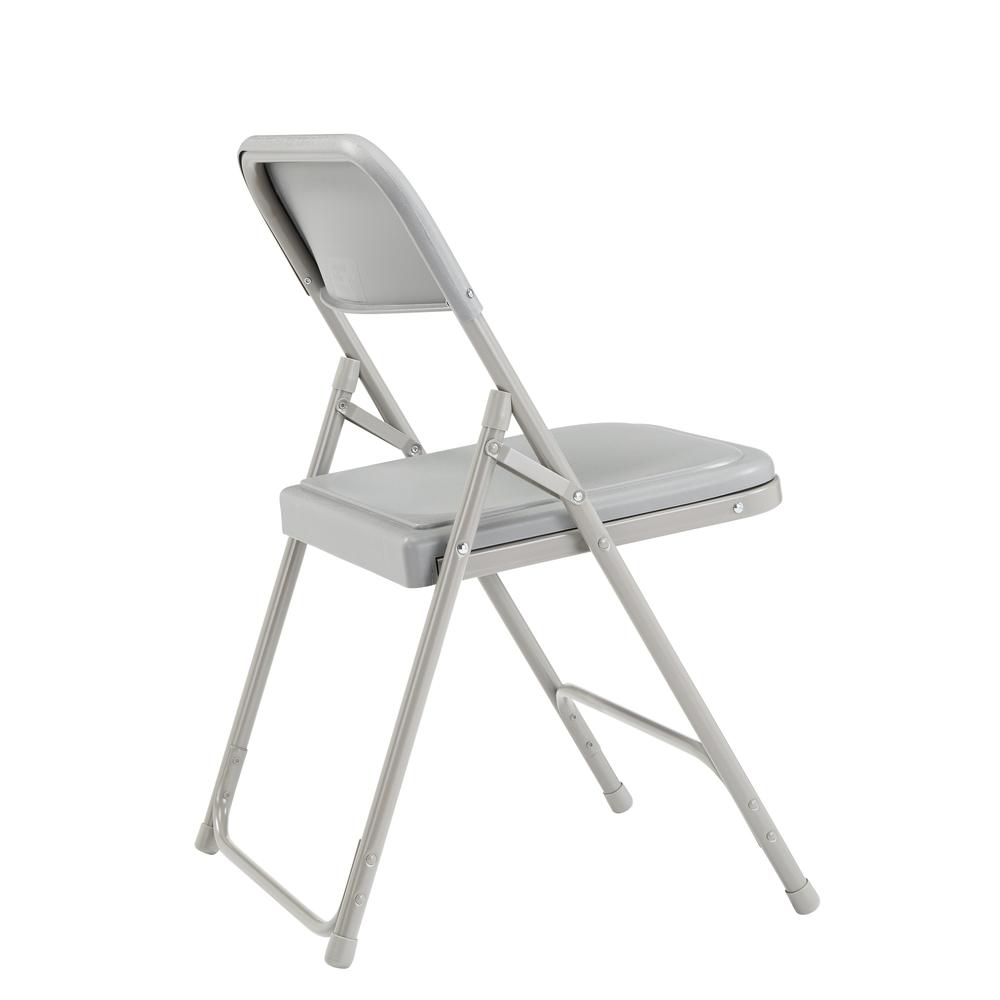 NPS® 800 Series Premium Lightweight Plastic Folding Chair, Grey (Pack of 4). Picture 3