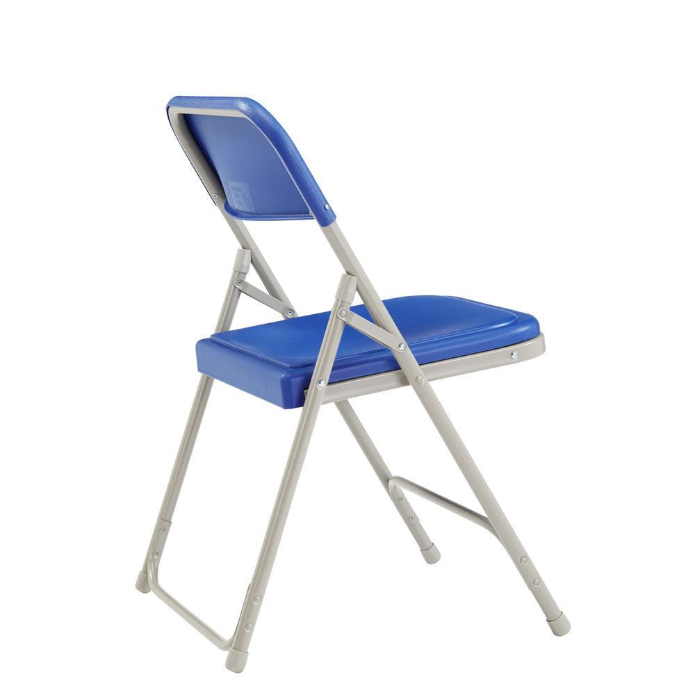 NPS® 800 Series Premium Lightweight Plastic Folding Chair, Blue (Pack of 4). Picture 3
